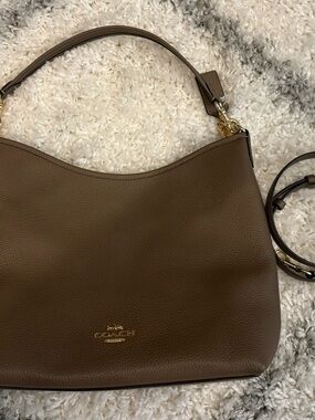 Coach Large Laurel Shoulder Bag Dark Stone